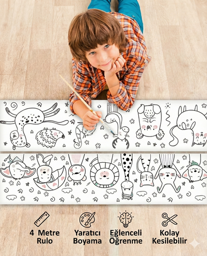 MoovaKids 4m Rulo Boyama Kağıdı