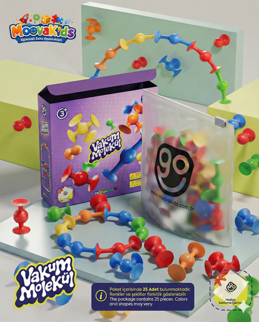 MoovaKids Vakumlu Duyusal Gelişim Yapı Seti