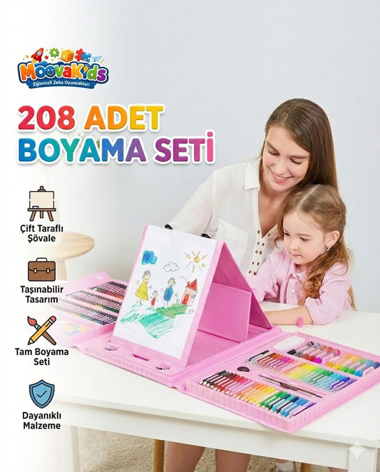 MoovaKids 208 Parça Mega Çizim Seti